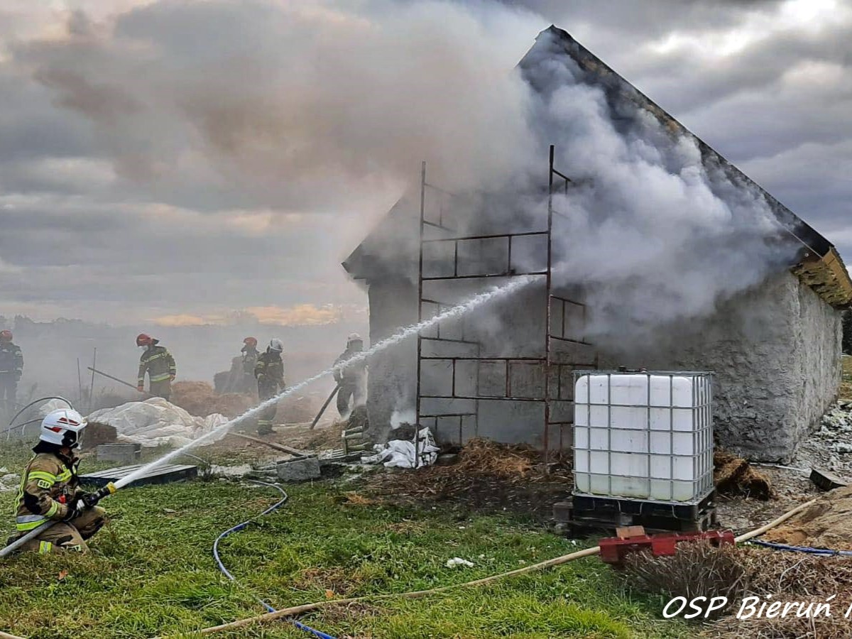 Pomoc dla policjanta po pożarze