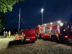 na zdjęciu strażacy