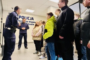 Przywitanie gości w progach komendy