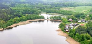 Rejon powiatu rybnickiego - kontrola skutków ulewy.