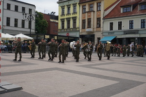 Na zdjęciu orkiestra wojskowa z Bytomia.