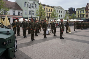 Na zdjęciu orkiestra wojskowa z Bytomia.