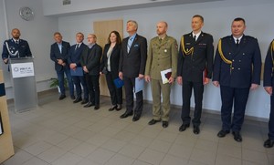 Na zdjęciu zaproszeni goście z okazji objęcia nowego stanowiska Komendanta Miejskiego Policji w Rybniku.