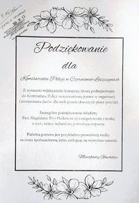 Podziękowania.