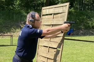 Policjanci podczas zawodów o PUCHAR KOMENDANTA