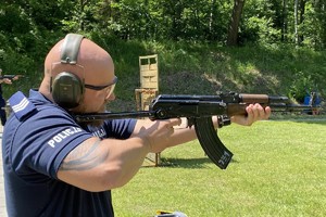 Policjanci podczas zawodów o PUCHAR KOMENDANTA