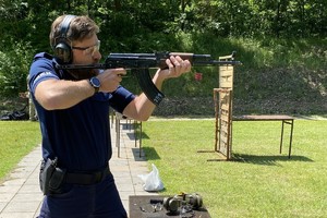 Policjanci podczas zawodów o PUCHAR KOMENDANTA