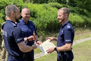 Policjanci podczas zawodów o PUCHAR KOMENDANTA