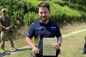 Policjanci podczas zawodów o PUCHAR KOMENDANTA