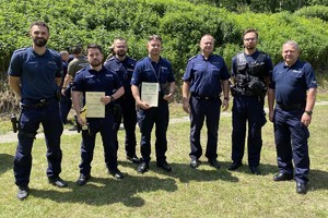 Policjanci podczas zawodów o PUCHAR KOMENDANTA