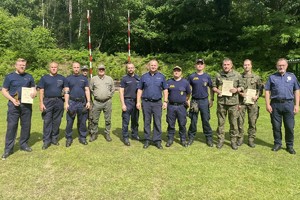 Policjanci podczas zawodów o PUCHAR KOMENDANTA