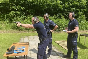 Policjanci podczas zawodów o PUCHAR KOMENDANTA