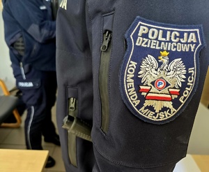 Na zdjęciu naszywka dzielnicowych Komendy Miejskiej Policji w Rybniku.