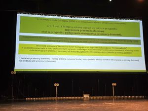 Na zdjęciu prezentacja, jeden ze slajdów prezentowany na konferencji w Czerwionce - Leszczynach.
