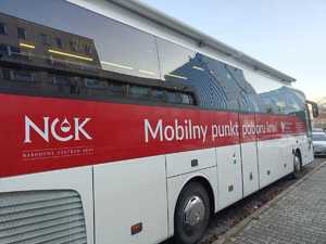 Na zdjęciu ambulans krwiodawstwa z Raciborza.