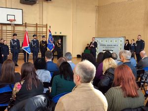 Na zdjęciu ślubowanie kadetów w Zespole Szkół numer 5 w Rybniku.