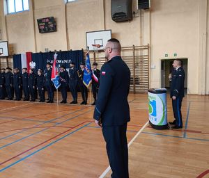 Na zdjęciu ślubowanie kadetów w Zespole Szkół numer 5 w Rybniku.