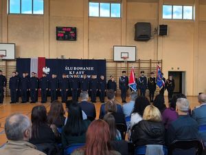 Na zdjęciu ślubowanie kadetów w Zespole Szkół numer 5 w Rybniku.