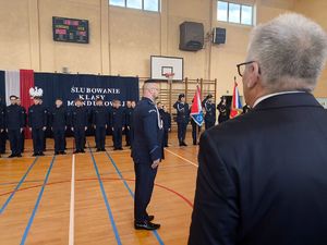 Na zdjęciu ślubowanie kadetów w Zespole Szkół numer 5 w Rybniku.