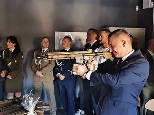 Na zdjęciu nowa strzelnica w Zespole Szkół numer 5 w Rybniku.