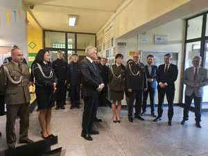 Na zdjęciu uroczystość ślubowania w Zespole Szkół numer 5 w Rybniku.