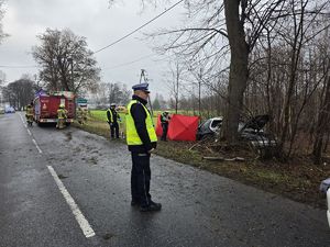 Na zdjęciu służby. Wypadek śmiertelny w Rybniku na ulicy Czecha.