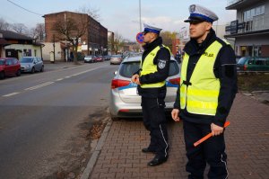 policjanci podczas działań Pieszy