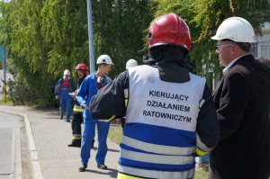 Wspólne ćwiczenia domódczo - sztabowe świętochłowickiej Policji i Straży Pożarnej. zdj. 2