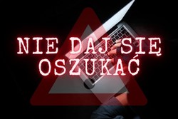 grafika z napisem nie daj się oszukać
