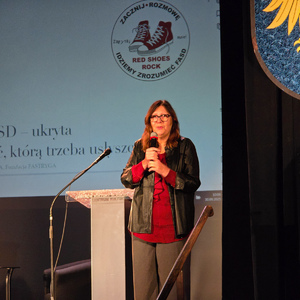 zdjęcie przedstawia prelegenta