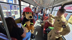 wnętrze tramwaju