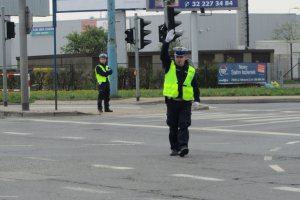 Doskonalili technikę ręcznego kierowania ruchem