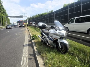 Na zdjęciu motocykl