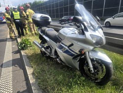 Na zdjęciu motocykl