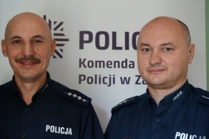 asp.szt. Sławomi Dążałowicz i asp.szt. Zbigniew Nowakowski