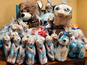 na zdjęciu maskotki