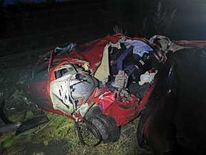 na zdjęciu wrak pojazdu