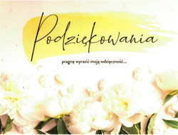 Podziękowania. Pragnę wyrazić moją wdzięczność...