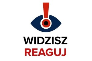 Logo kampanii "Widzisz -  Reaguj!".