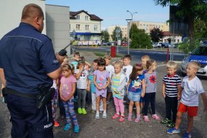 Wizyta przedszkolaków w Komendzie Miejskiej Policji w Żorach