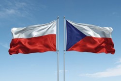 Grafika przedstawia flagę Polską i Czeską.