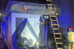 Na zdjęciu widać pogorzelisko.