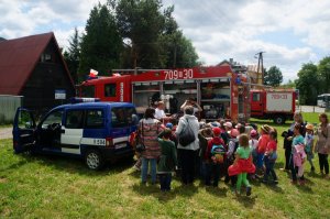 Zajęcia z policjantami i strażakami