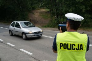 Policjanci w czasie działań