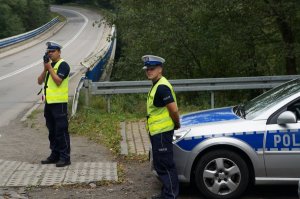 Policjanci w czasie działań